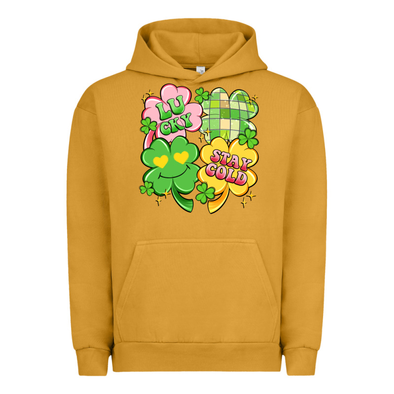 Lucky Stay Gold Urban Hoodie by Artiststas | Teevron
