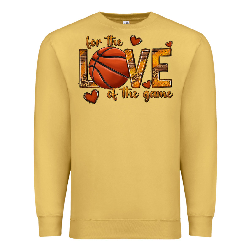 For The Love Of The Game Basketball Premium Sweatshirt by texasbilliewilder | Teevron