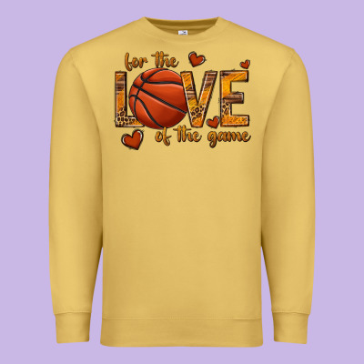 Premium Sweatshirt for the love of the game basketball
