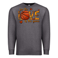 Charcoal Heather for the love of the game basketball Premium Sweatshirt - texasbilliewilder