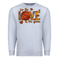 Heather Grey for the love of the game basketball Premium Sweatshirt - texasbilliewilder