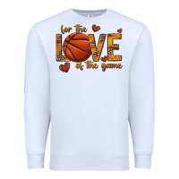White for the love of the game basketball Premium Sweatshirt - texasbilliewilder