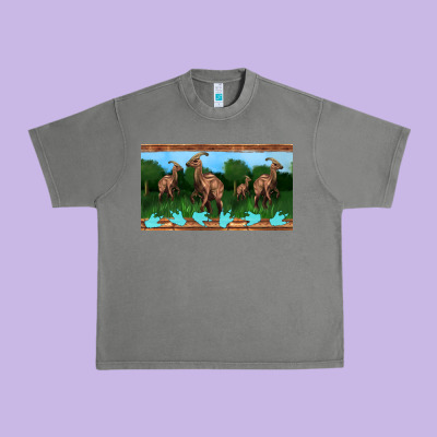 Parasaurolophus Sippy Cup Urban Heavy Tee Designed By Artiststas
