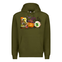 Army Green boo Premium Hoodie - AdoDesignShop