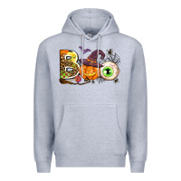 Heather Grey boo Premium Hoodie - AdoDesignShop