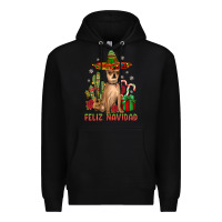 Black Chihuahua feliz navidad Premium Hoodie - JahusDesignShop