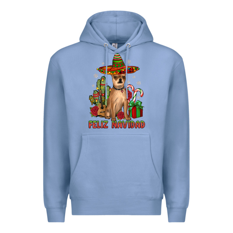 Chihuahua Feliz Navidad Premium Hoodie by JahusDesignShop | Teevron