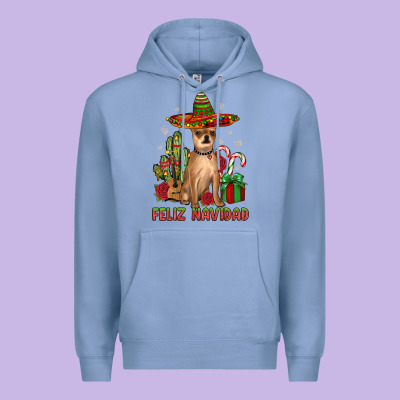 Chihuahua Feliz Navidad Premium Hoodie Designed By Jahusdesignshop
