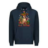 Navy Chihuahua feliz navidad Premium Hoodie - JahusDesignShop