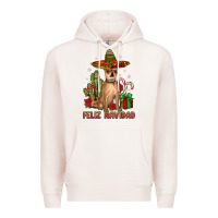 Pale Pink Chihuahua feliz navidad Premium Hoodie - JahusDesignShop