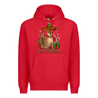Red Chihuahua feliz navidad Premium Hoodie - JahusDesignShop