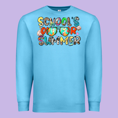 School's Out For Summer Premium Sweatshirt Designed By Zillion Design Studio