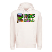 Pale Pink witches brew Premium Hoodie - AdoDesignShop