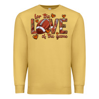 Antique Gold for the love of the game football Premium Sweatshirt - texasbilliewilder