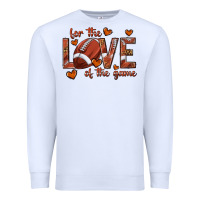 White for the love of the game football Premium Sweatshirt - texasbilliewilder
