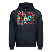Navy resting beach face Urban Hoodie - AdoDesignShop