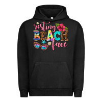 Pigment Black resting beach face Urban Hoodie - AdoDesignShop