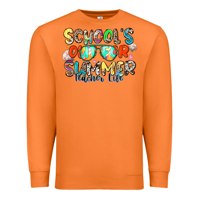 School's Out For Summer Teacher Life Premium Sweatshirt by Zillion Design Studio | Teevron