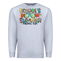 Heather Grey school's out for summer teacher life Premium Sweatshirt - Zillion Design Studio