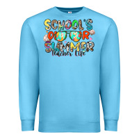 Ocean Blue school's out for summer teacher life Premium Sweatshirt - Zillion Design Studio