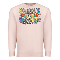 Pale Pink school's out for summer teacher life Premium Sweatshirt - Zillion Design Studio