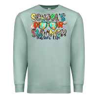 Seafoam school's out for summer teacher life Premium Sweatshirt - Zillion Design Studio