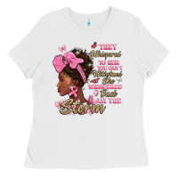 White they whispered to hear you cant withstand the stor Ladies Tee - BarkalooDesign