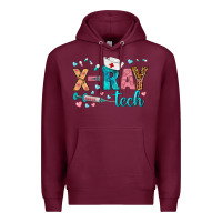 Burgundy x ray tech Premium Hoodie - BundleAndBundleShop