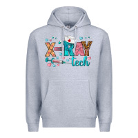 Heather Grey x ray tech Premium Hoodie - BundleAndBundleShop