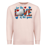Pale Pink for the love of the game hockey Premium Sweatshirt - texasbilliewilder