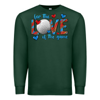 Sports Green for the love of the game hockey Premium Sweatshirt - texasbilliewilder