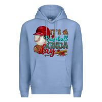 Colony Blue it's a baseball kinda day Premium Hoodie - BundleAndBundleShop