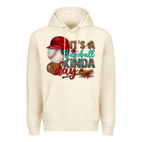 Sandshell it's a baseball kinda day Premium Hoodie - BundleAndBundleShop