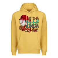 Antique Gold it's a baseball kinda day Premium Hoodie - BundleAndBundleShop