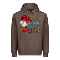 Coffee it's a baseball kinda day Premium Hoodie - BundleAndBundleShop