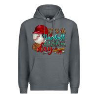Rock it's a baseball kinda day Premium Hoodie - BundleAndBundleShop
