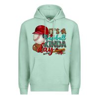Seafoam it's a baseball kinda day Premium Hoodie - BundleAndBundleShop
