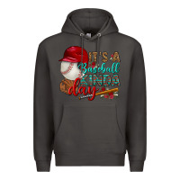Smoke it's a baseball kinda day Premium Hoodie - BundleAndBundleShop