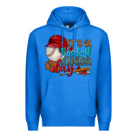 True Royal it's a baseball kinda day Premium Hoodie - BundleAndBundleShop