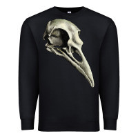 Black Raven Skull Premium Sweatshirt - RanaPortraitStore