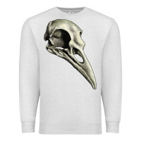 Oatmeal Heather Raven Skull Premium Sweatshirt - RanaPortraitStore