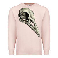 Pale Pink Raven Skull Premium Sweatshirt - RanaPortraitStore