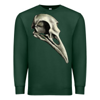 Sports Green Raven Skull Premium Sweatshirt - RanaPortraitStore
