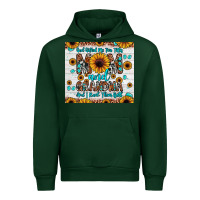 Forest Green god gifted me two titles mom and grandma and i rock them both Urban Hoodie - JahusDesignShop