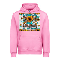 Fuchsia Pink god gifted me two titles mom and grandma and i rock them both Urban Hoodie - JahusDesignShop