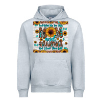 Heather Grey god gifted me two titles mom and grandma and i rock them both Urban Hoodie - JahusDesignShop