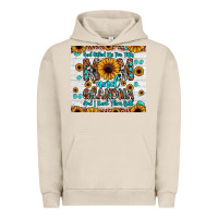 Pigment French Oak god gifted me two titles mom and grandma and i rock them both Urban Hoodie - JahusDesignShop