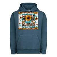Pigment Midnight Navy god gifted me two titles mom and grandma and i rock them both Urban Hoodie - JahusDesignShop