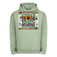 Pigment Oil Green god gifted me two titles mom and grandma and i rock them both Urban Hoodie - JahusDesignShop