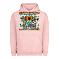Pigment Salmon god gifted me two titles mom and grandma and i rock them both Urban Hoodie - JahusDesignShop